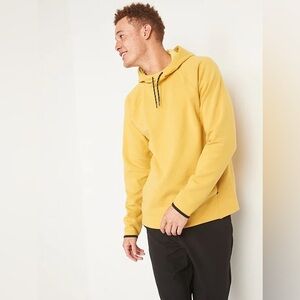 OLD NAVY- MEN YELLOW PULLOVER SWEATSHIRT -FRONT KANGAROO POCKET -SIZE XL Tall